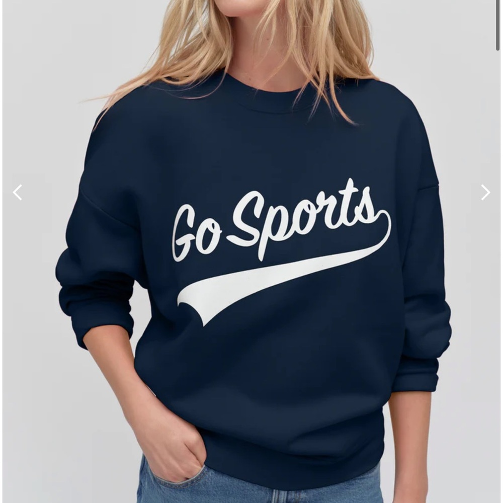 Favorite Daughter Navy Go Sports Sweatshirt